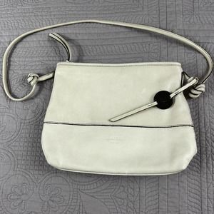 Margot New York Genuine Leather Crossbody Zip Top Bag